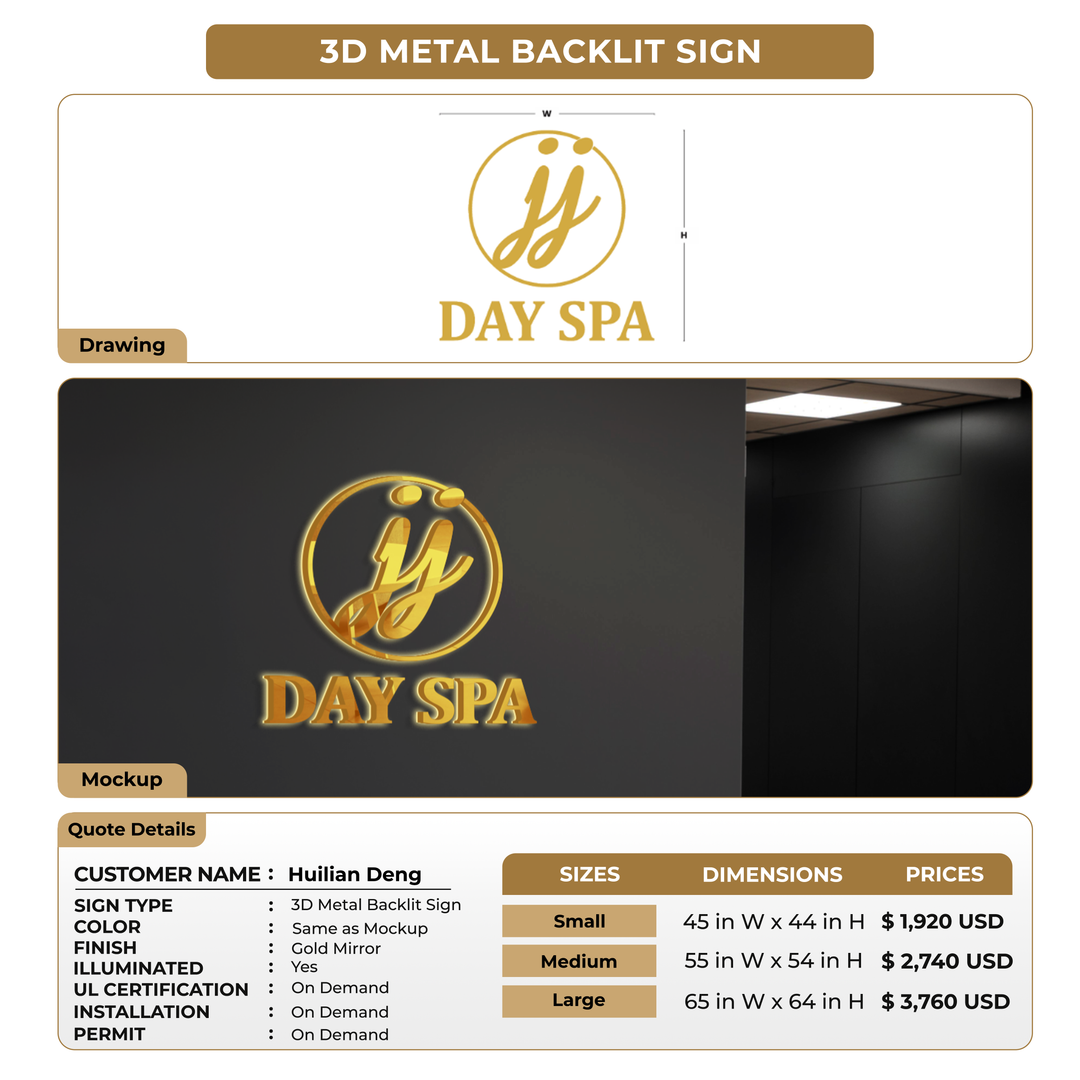 Custom Signs for Huilian Deng