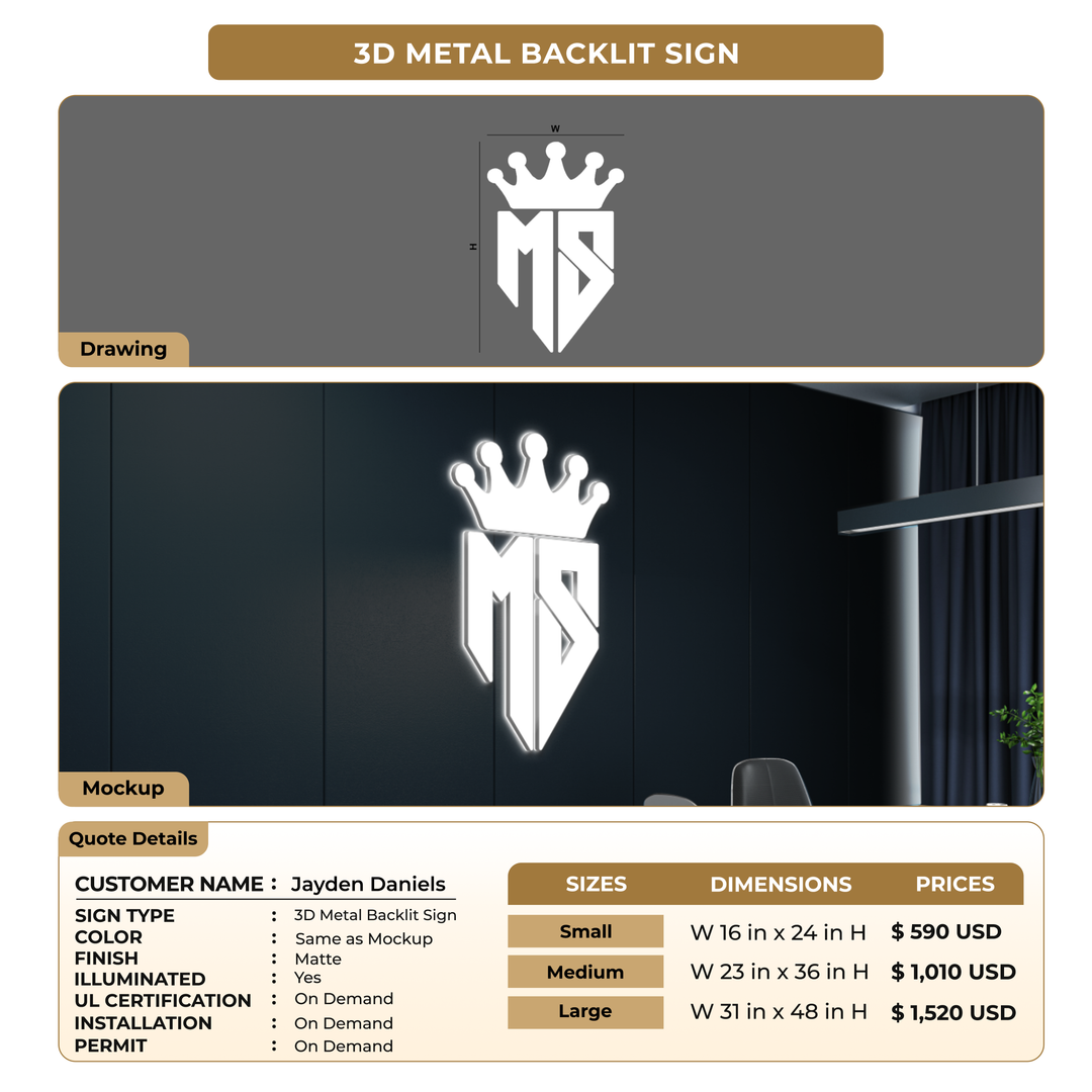 Business Signage for Jayden Daniels