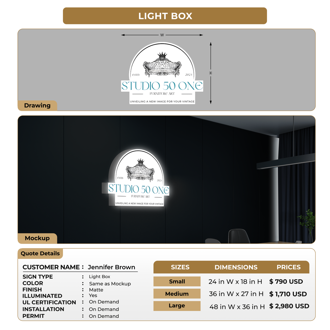 Custom Signs For Jennifer Brown