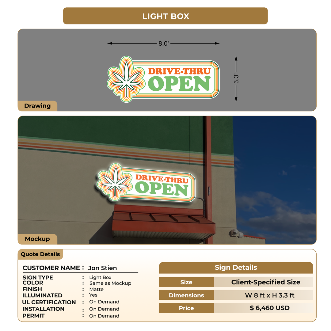 Business signage for Jon Stien