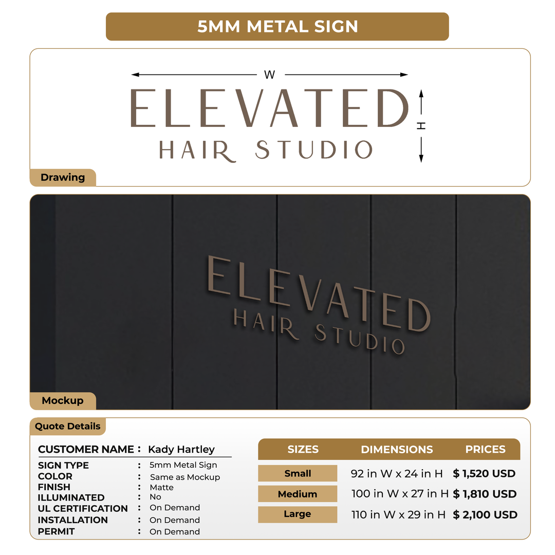 Custom Signs For Kady Hartley