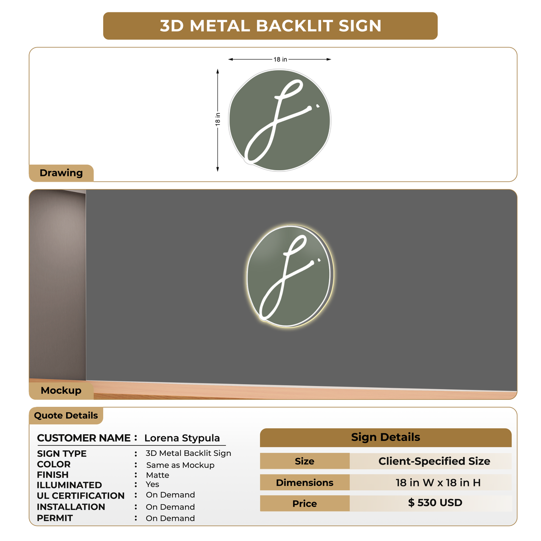 Custom Signs For Lorena Stypula