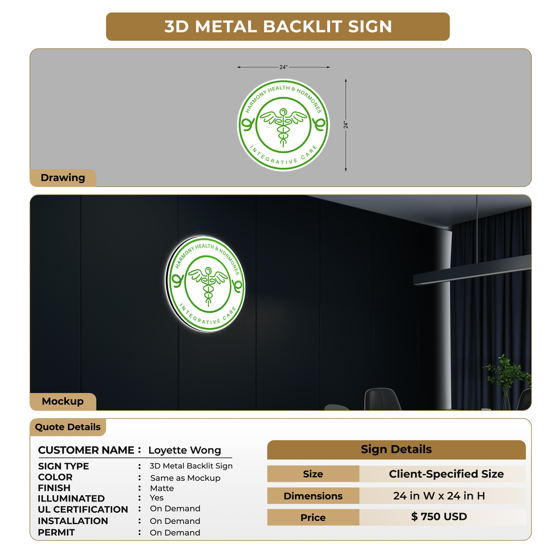 Custom Signs For Loyette Wong
