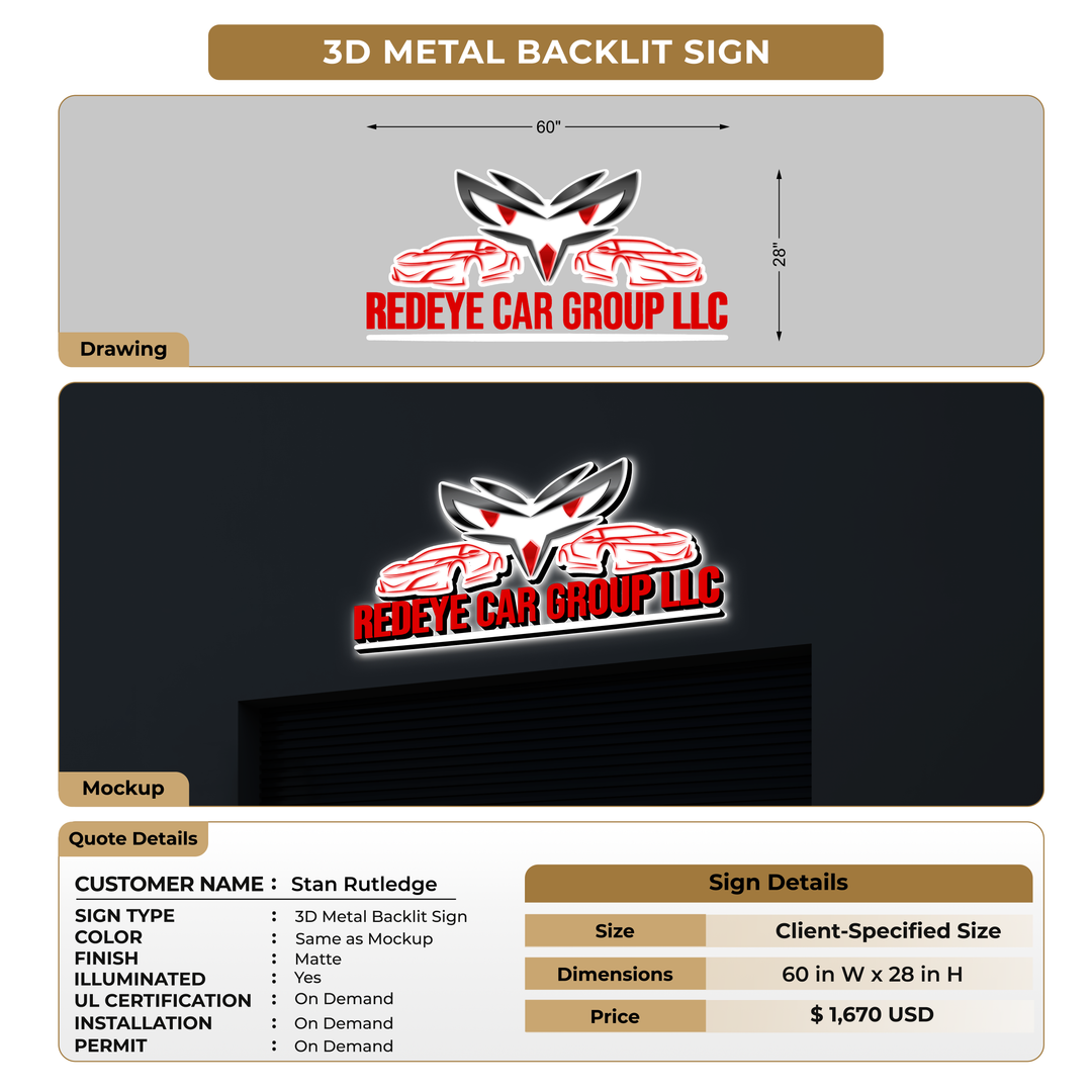 Custom Signs For Stan Rutledge
