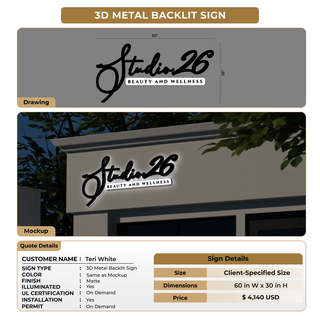 Custom Signs for Teri White
