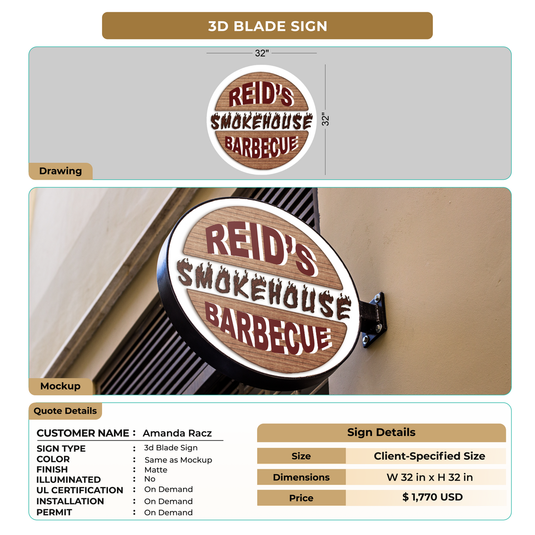Custom Signs for Amanda Racz