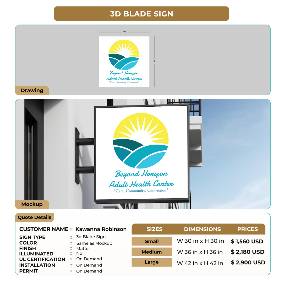 Custom Signs For Kawanna Robinson