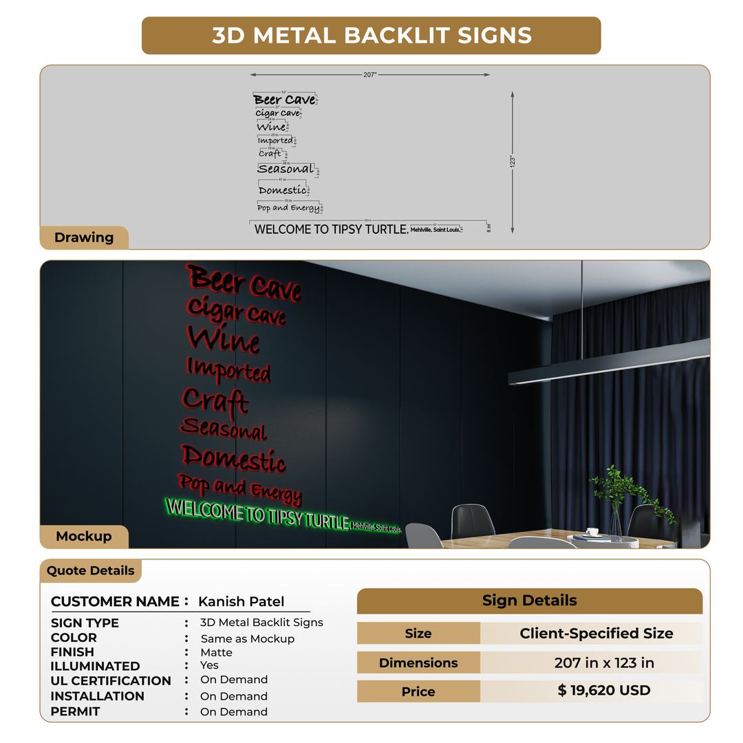 10mm acrylic sign for Kanish Patel