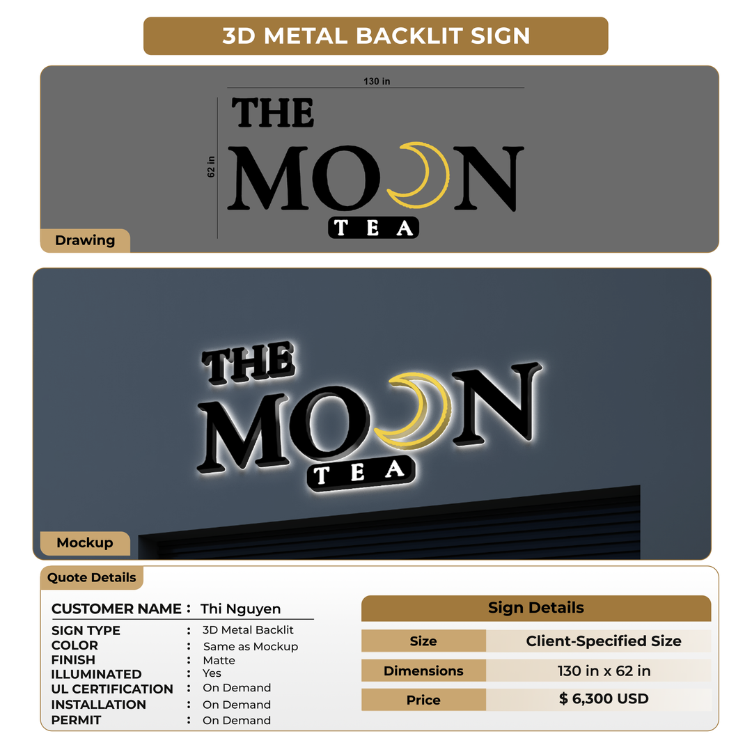 Business signage for Thi Nguyen