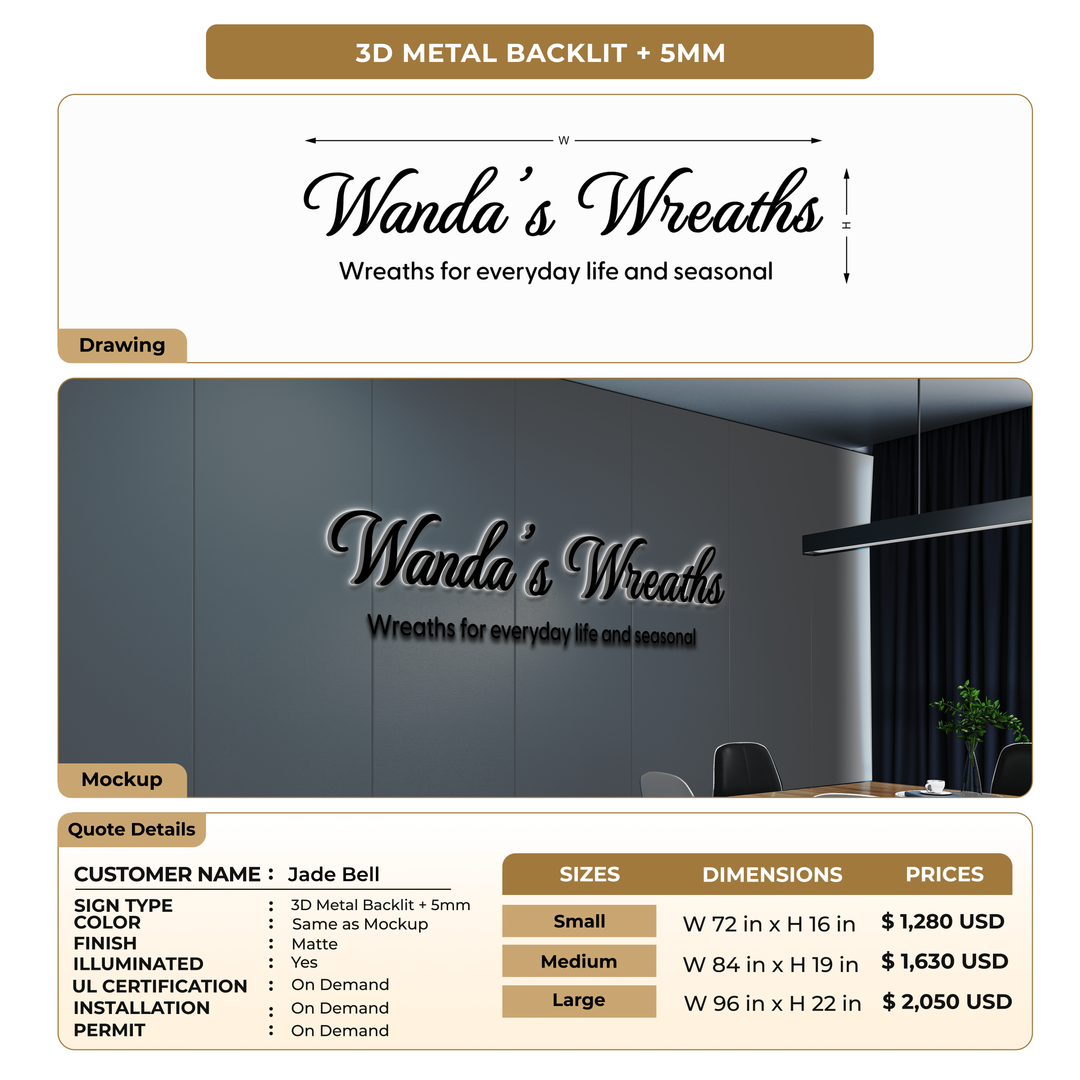 Business signage for Jade Bell