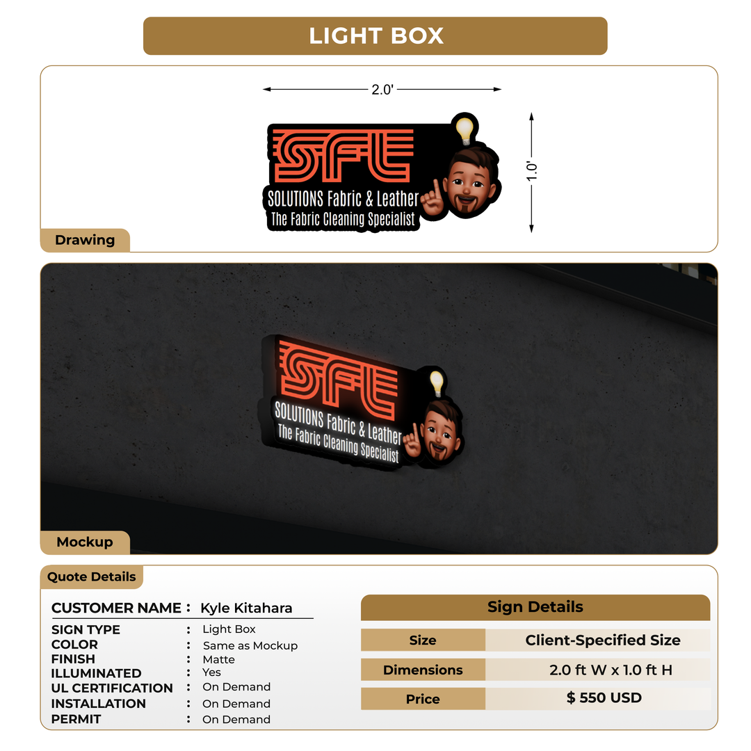 Custom Signs for Kyle Kitahara