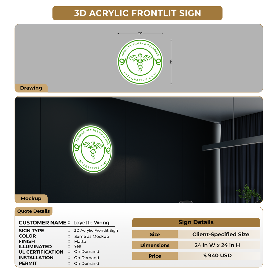 Custom Signs For Loyette Wong