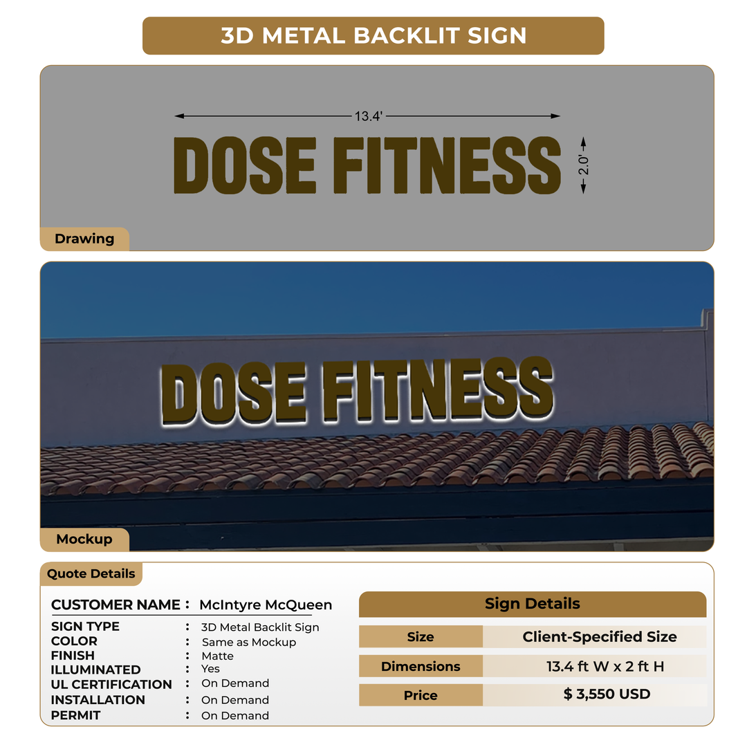 Custom Signs For McIntyre McQueen