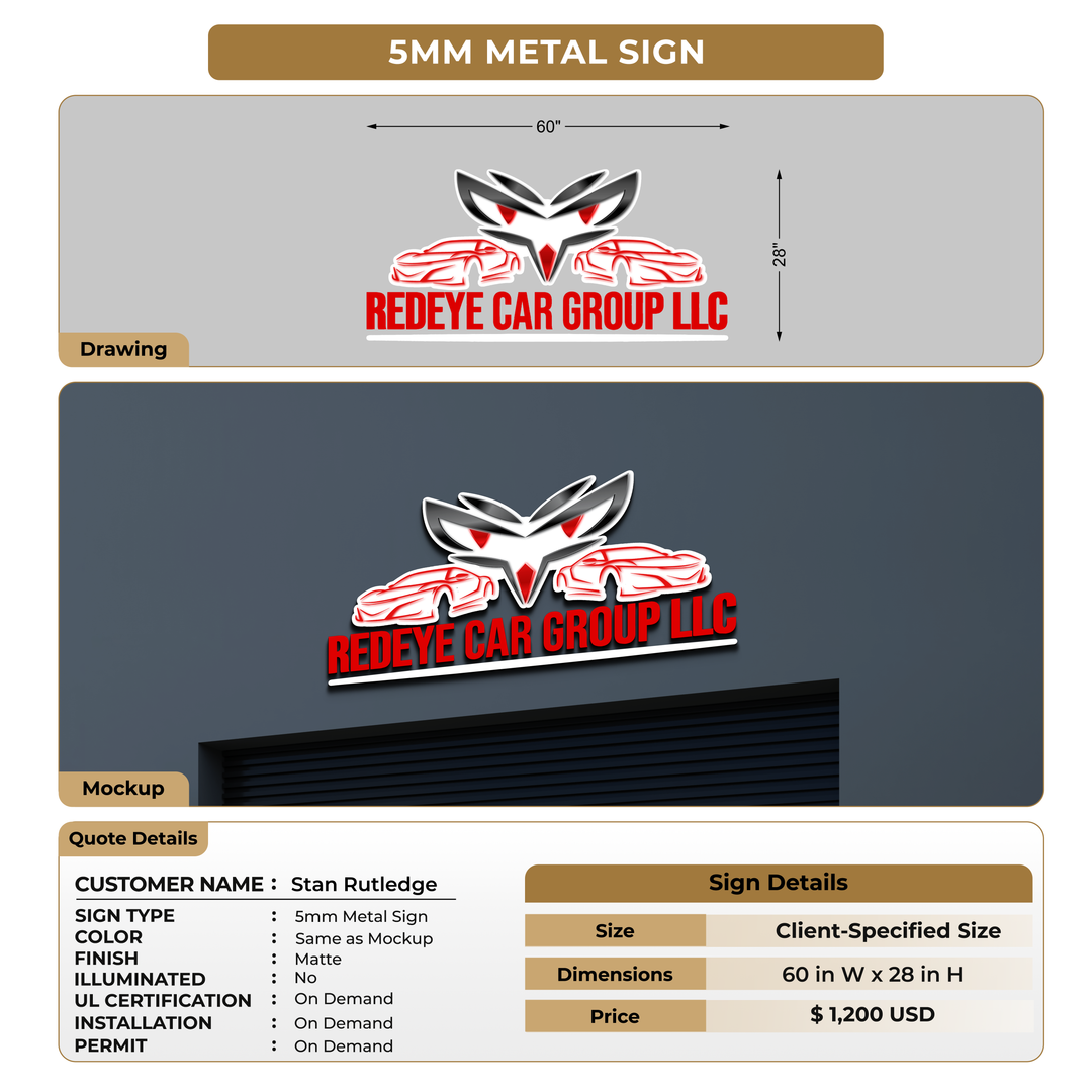 Custom Signs For Stan Rutledge