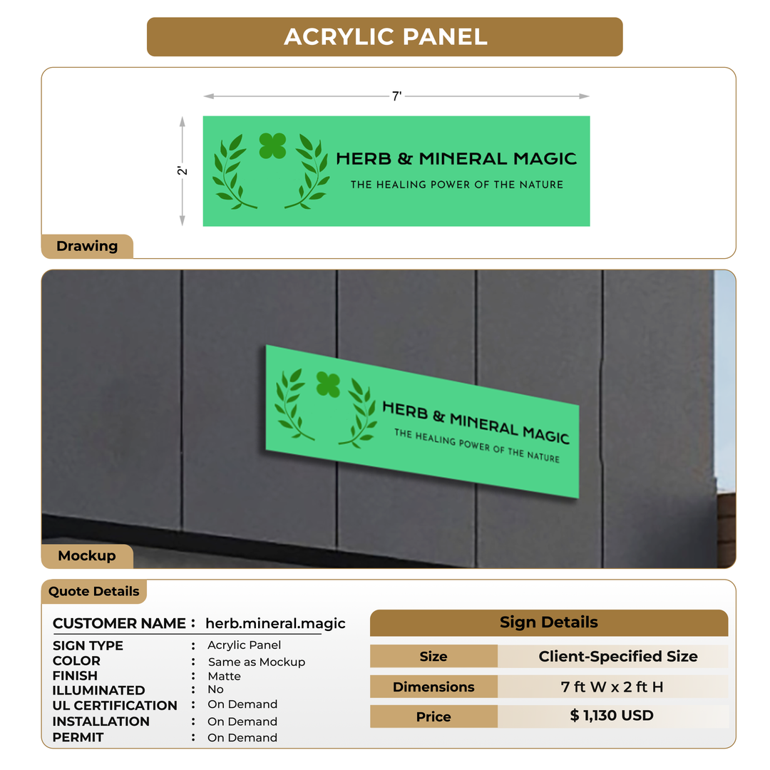 Custom Signs For herb.mineral.magic