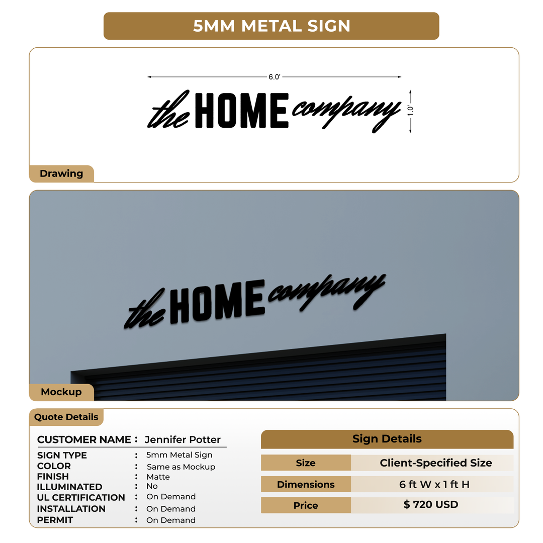 Custom Signs for Jennifer Potter