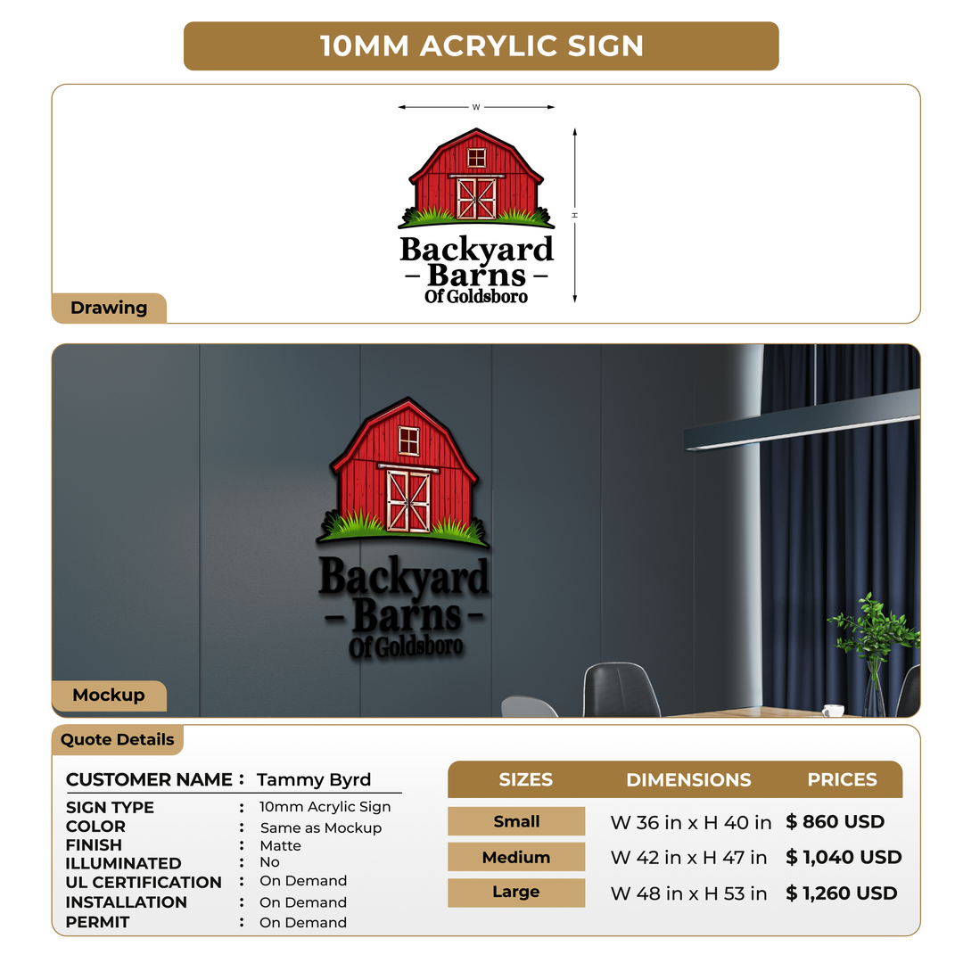 Custom Signs For Tammy Byrd