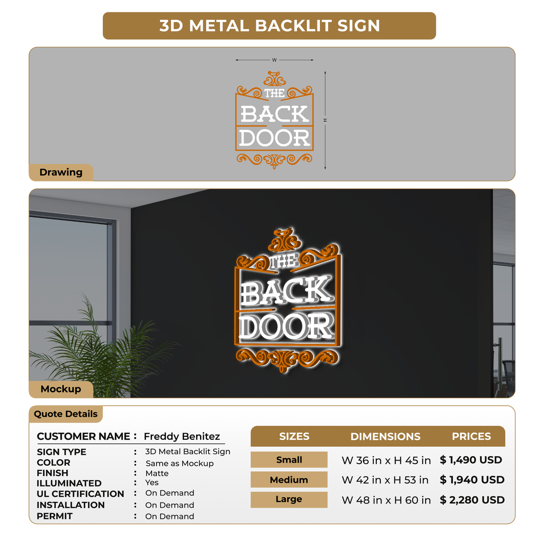 Custom Signs For Freddy Benitez