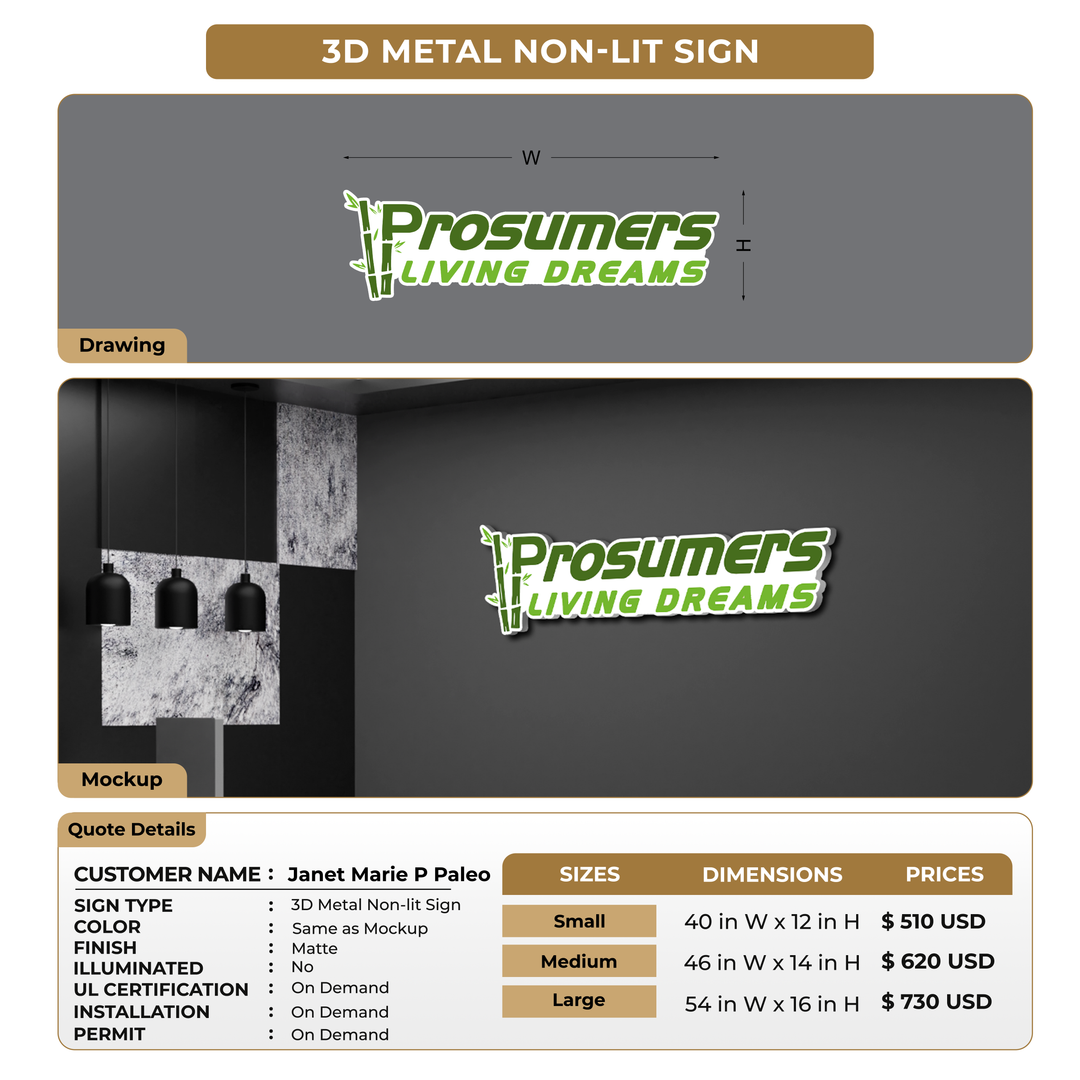 custom signs for Janet Marie P Paleo