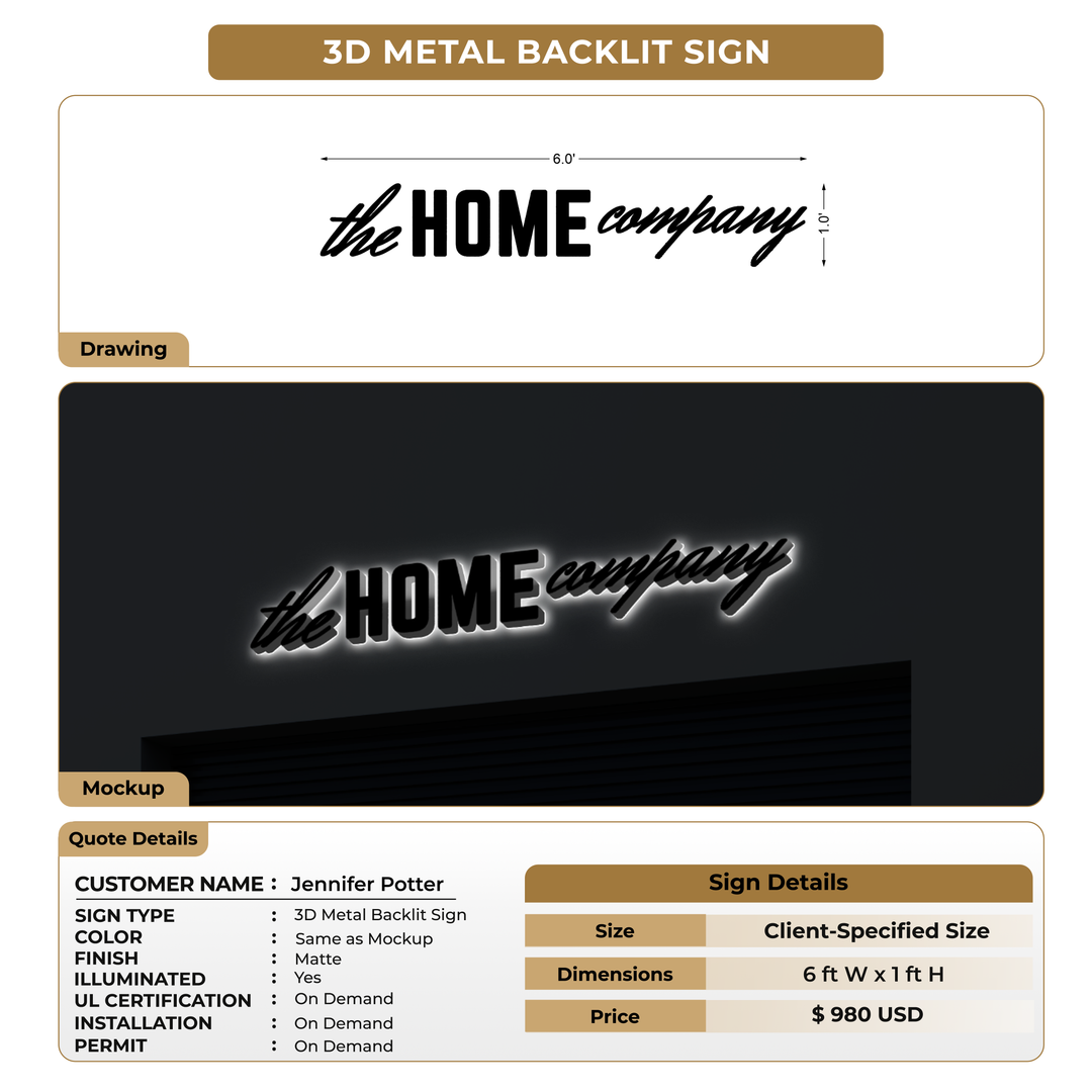 Custom Signs for Jennifer Potter