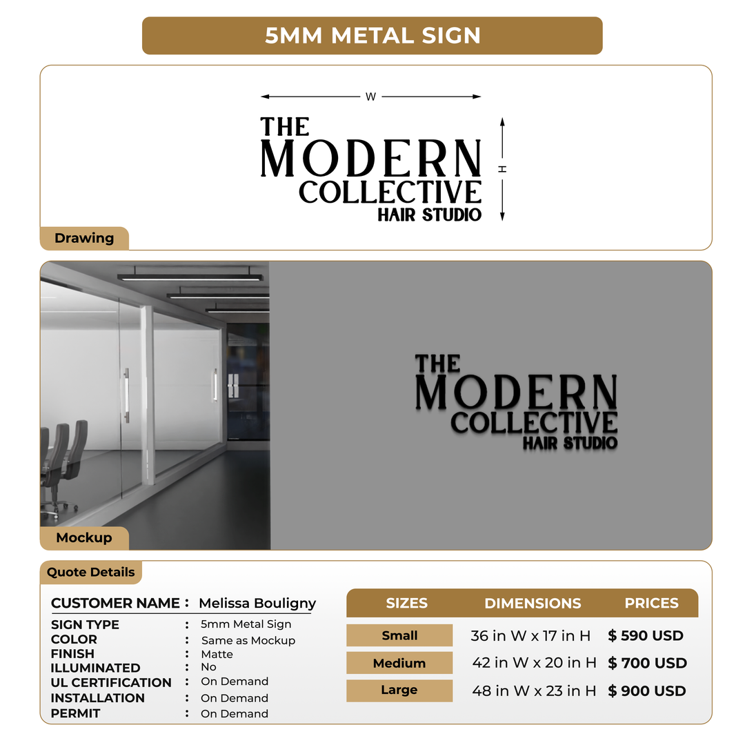 Custom Signs For Melissa Bouligny