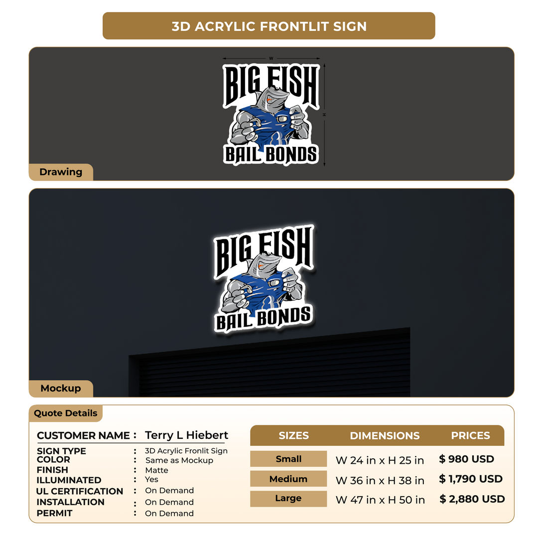 Custom Signs For Terry L Hiebert
