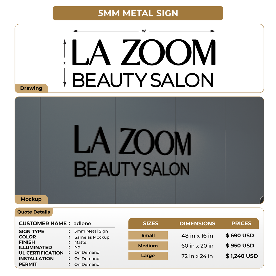 Business Signage for adlene