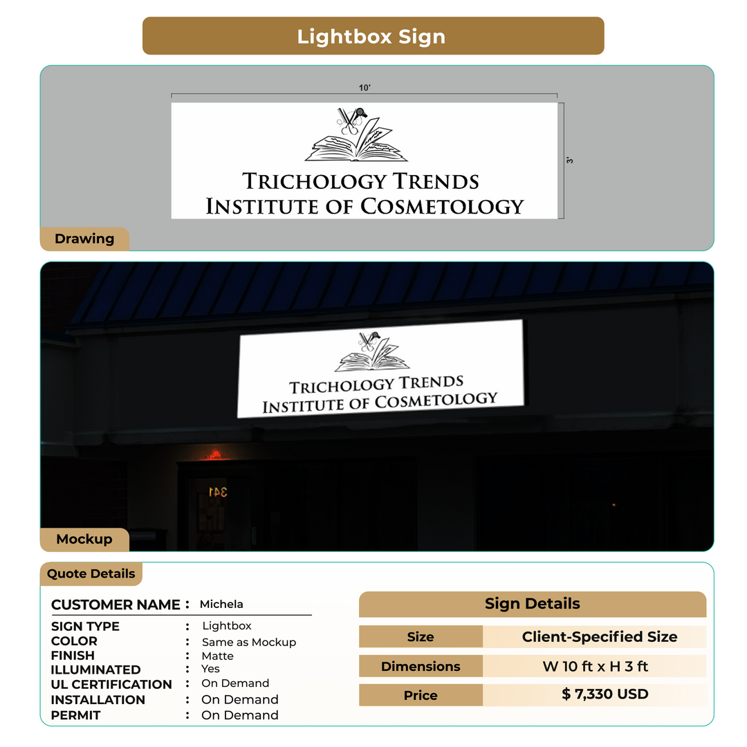 Custom Signs for Michela
