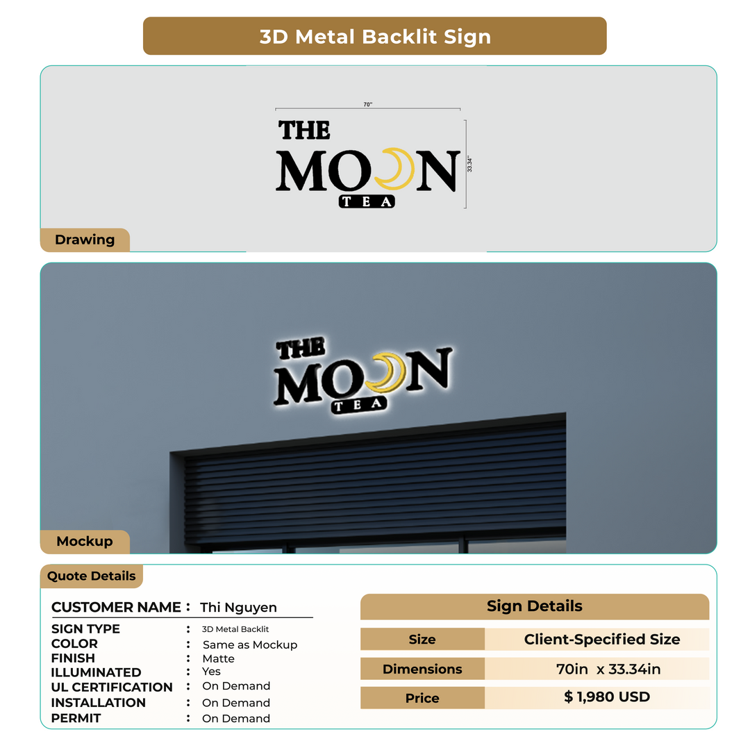 custom sign for Thi Nguyen