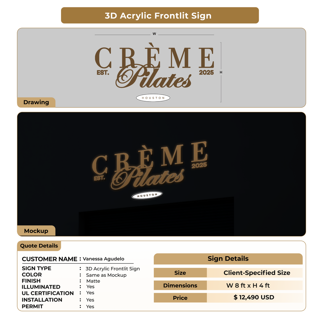 Custom Signs for Vanessa Agudelo