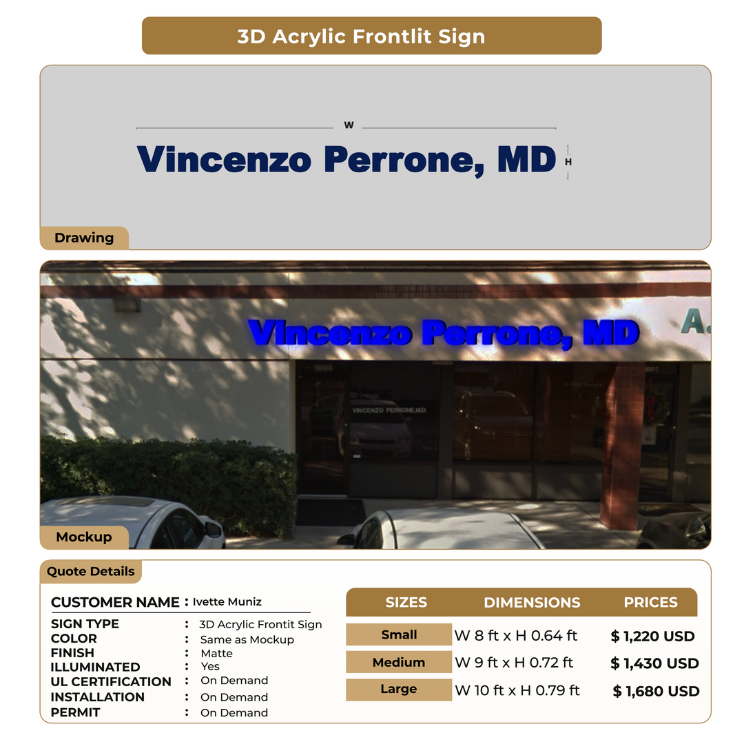 Custom Signs for Ivette Muniz