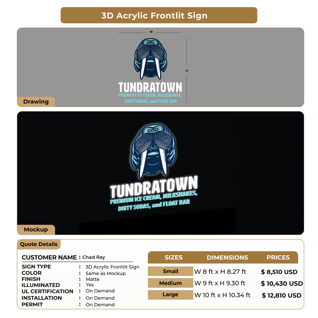 Custom Signs For Chad Ray