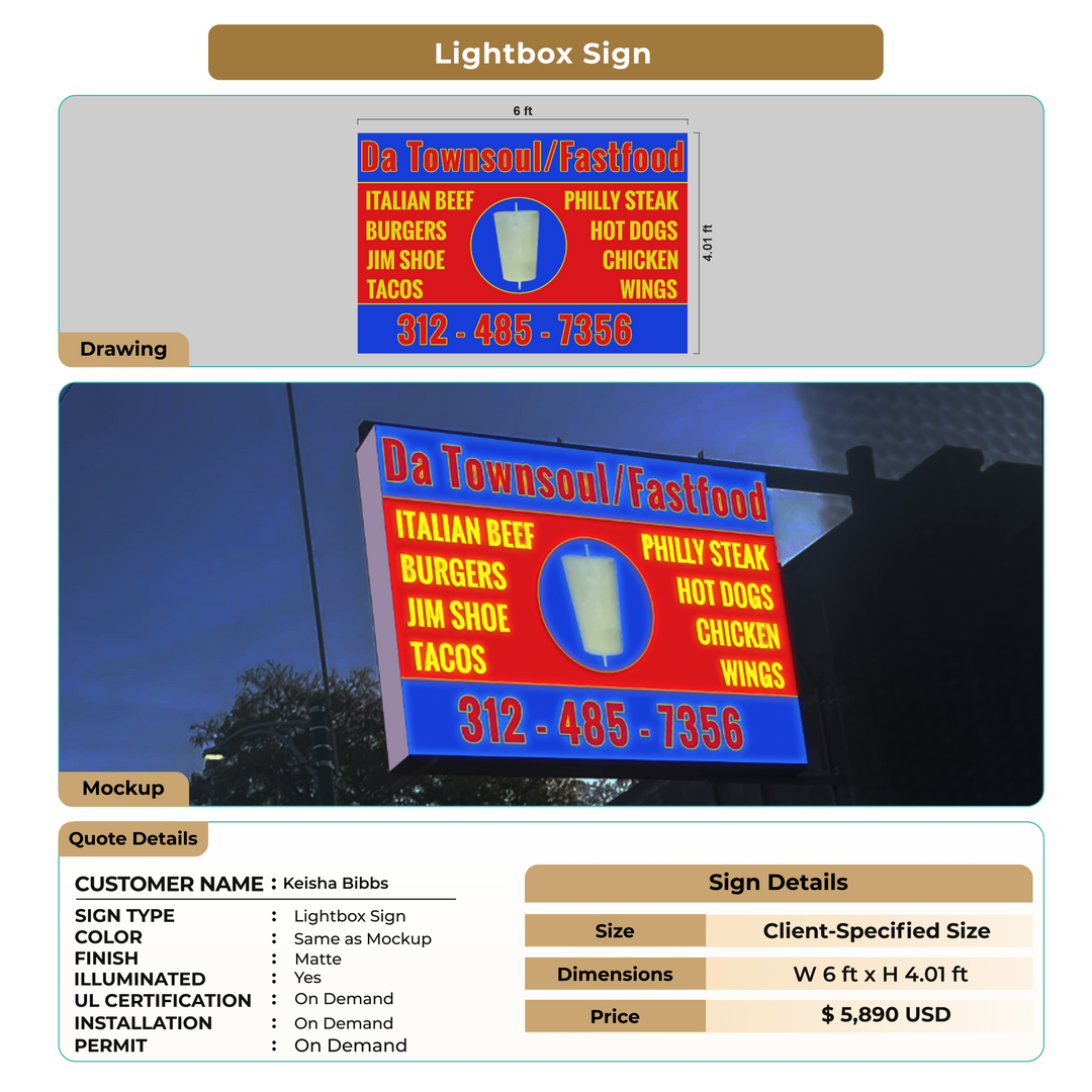 Custom Signs for Keisha Bibbs