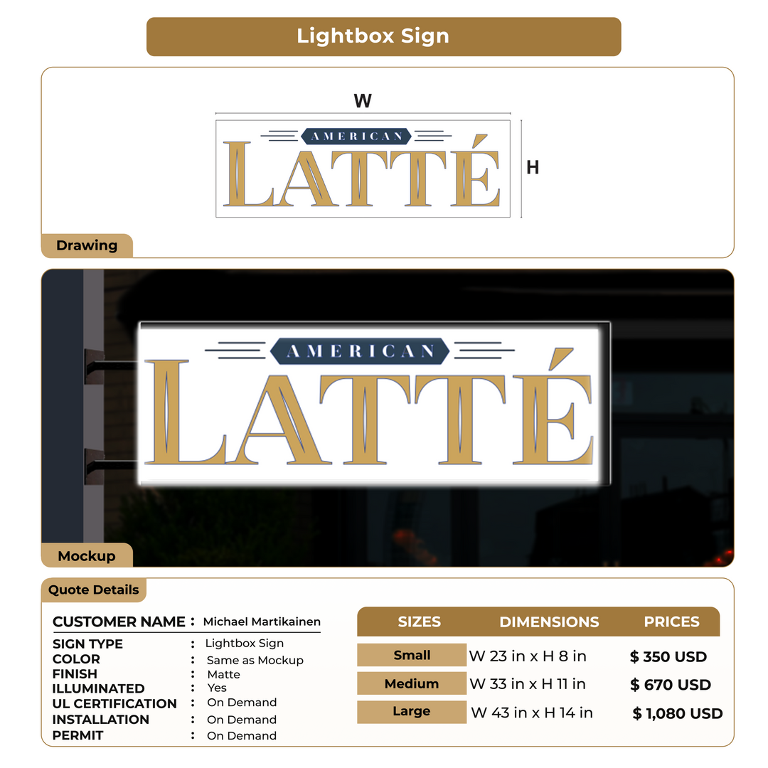 Custom Signs for Michael Martikainen