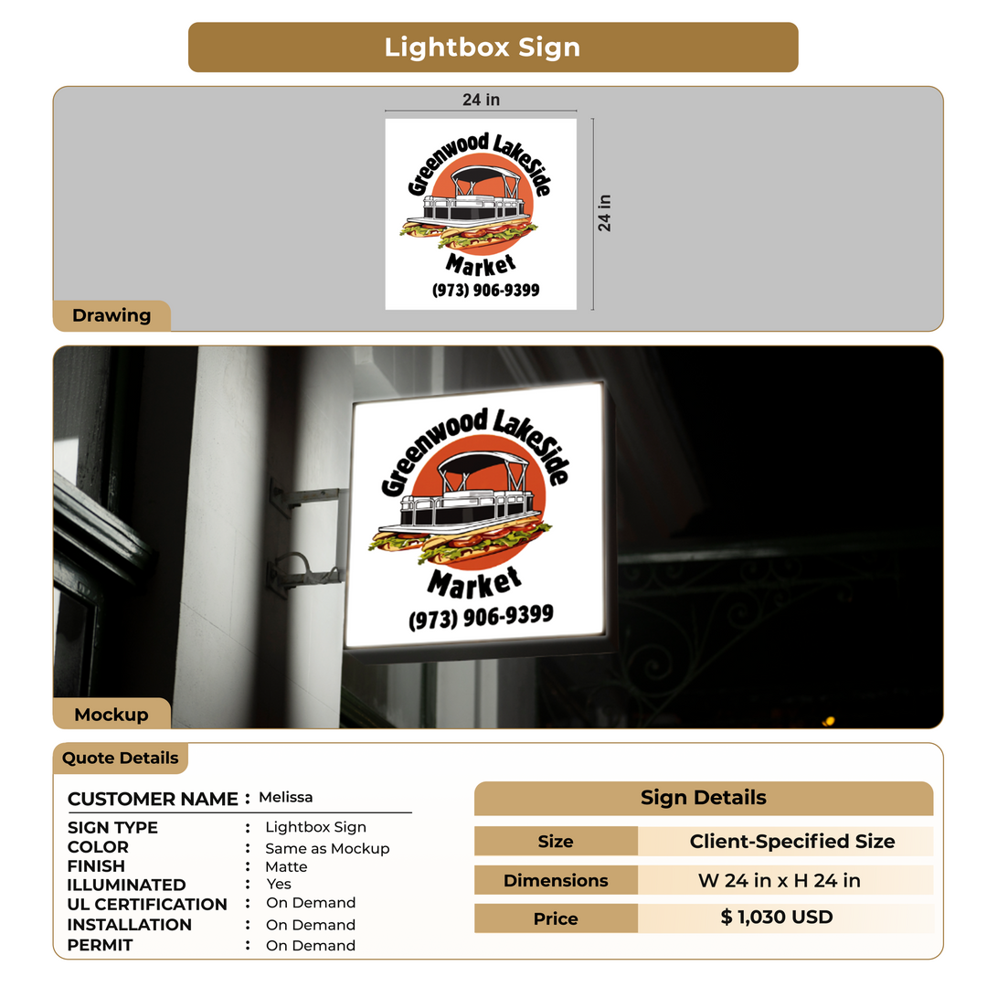 Custom Signs For Melissa