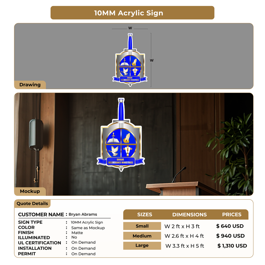 Custom Signs for Bryan Abrams