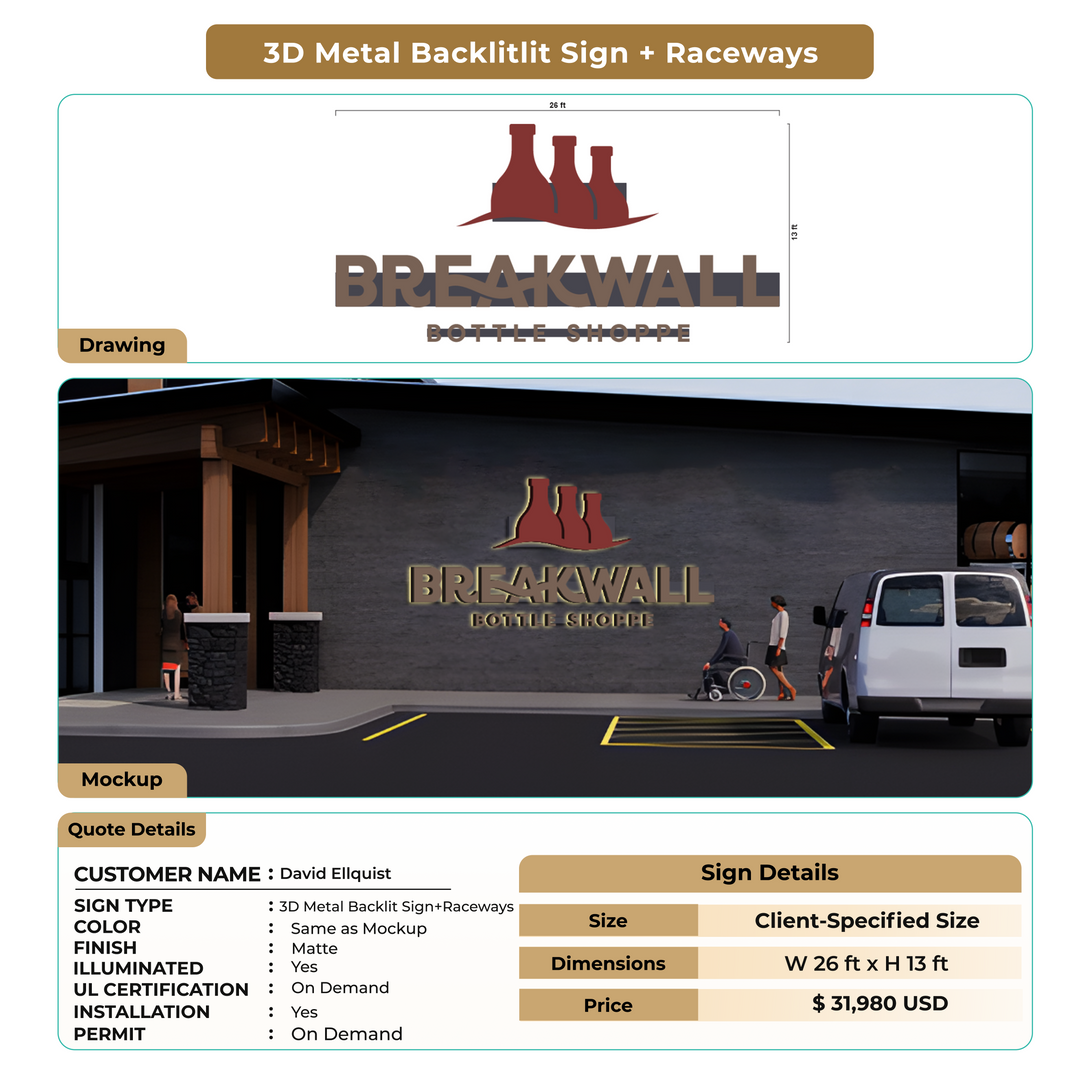 Custom Signs for David Ellquist