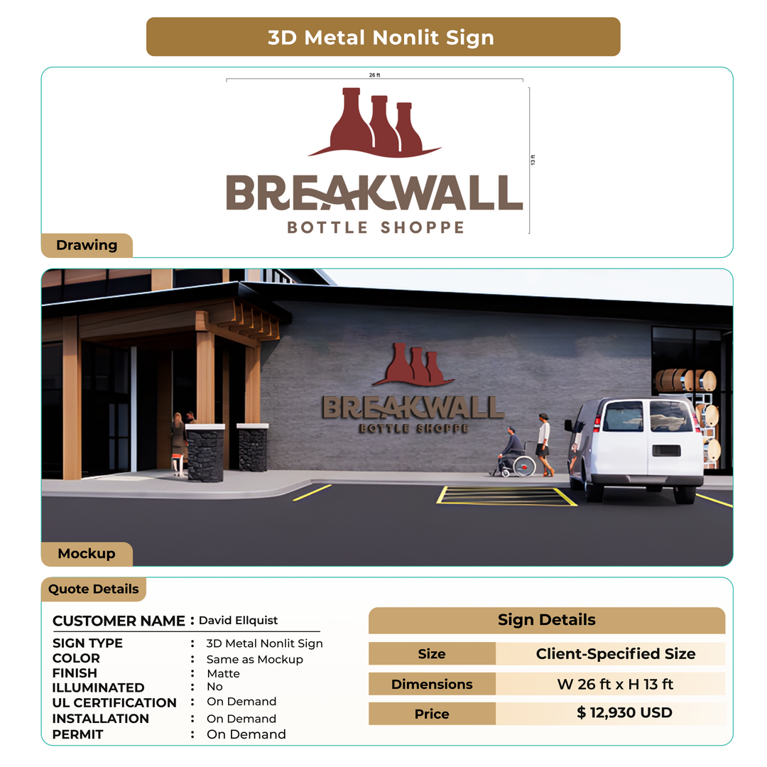 Custom Signs for David Ellquist