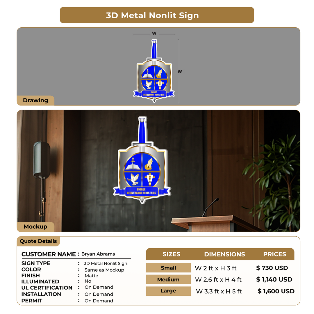 Custom Signs for Bryan Abrams