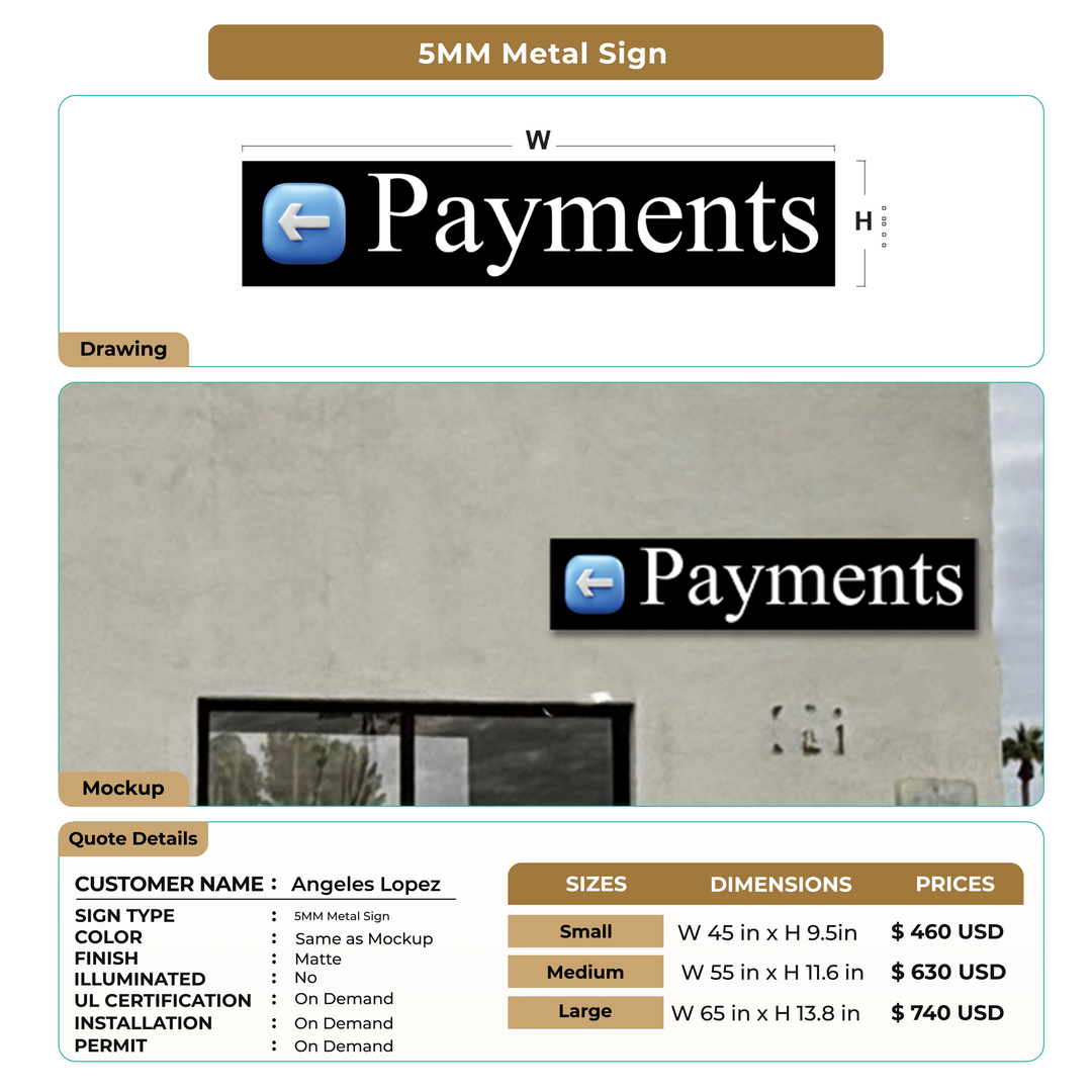 Custom Signs for Angeles Lopez