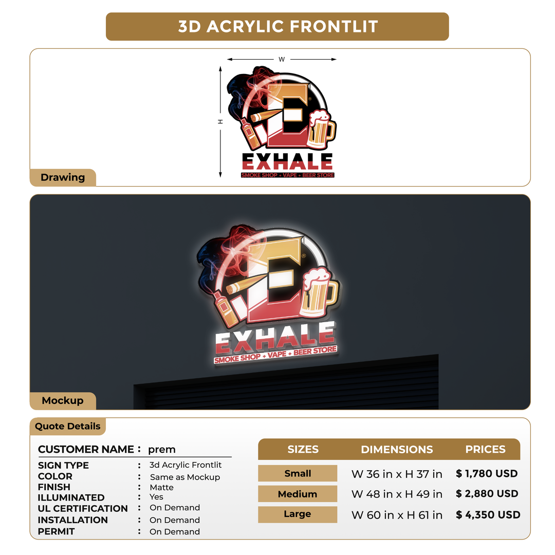 Business Signage for prem