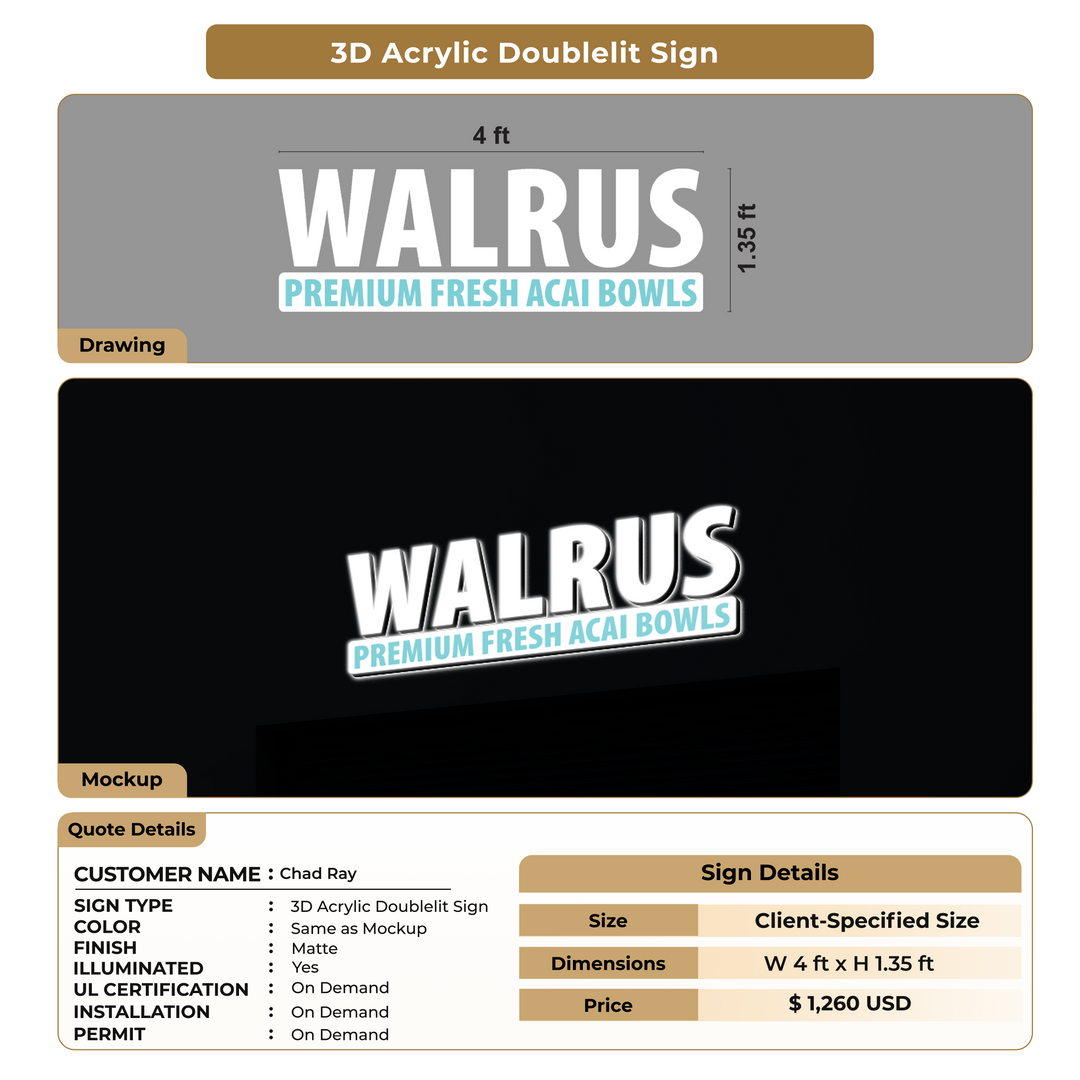 Custom Signs For Chad Ray