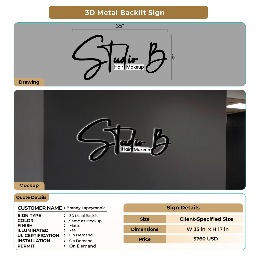 Custom Signs for Brandy Lapeyronnie