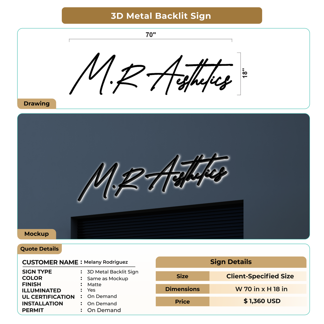 Custom Signs for Melany Rodriguez