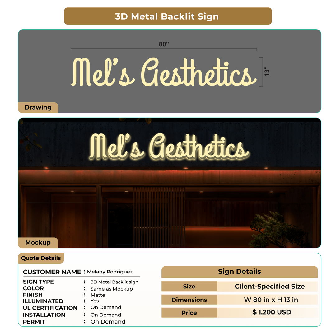 Custom Signs for Melany Rodriguez
